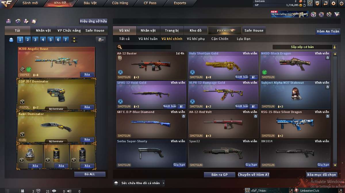 shop acc cf uy tin gia re